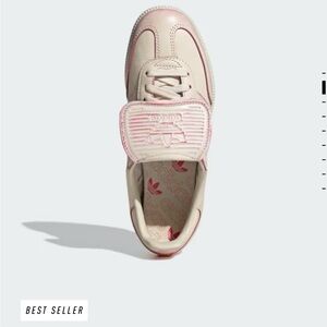 Adidas Cream and Pink Casual Sneakers